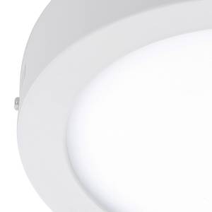 LED-plafondlamp Fueva I kunststof/aluminium - 1 lichtbron - Diameter lampenkap: 23 cm