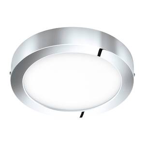 Plafonnier LED Fueva V Matériau synthétique / Métal - 1 ampoule - Blanc / Chrome