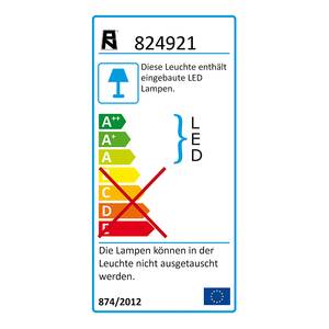 LED-plafondlamp roestvrij staalkleurig