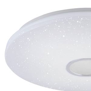 Plafonnier LED Jonas Creston Blanc / Acier - 1 ampoule - Diamètre : 59 cm