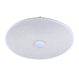 Plafonnier LED Jonas Creston Blanc / Acier - 1 ampoule - Diamètre : 79 cm