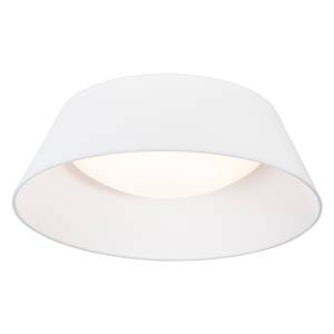 LED-Plafonnier Leya tissu - 1 ampoule - Blanc