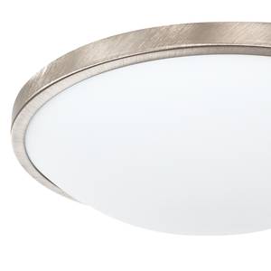 LED-plafondlamp Low glas/staal wit 1 lichtbron