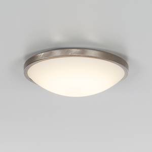 LED-plafondlamp Low glas/staal wit 1 lichtbron