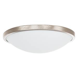 LED-Deckenleuchte Low Glas/Stahl Weiß 1-flammig