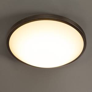 LED-plafondlamp Low glas/staal wit 1 lichtbron