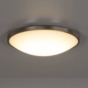 LED-plafondlamp Low glas/staal wit 1 lichtbron