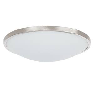 Plafonnier LED Low Verre / Acier Blanc 1 ampoule