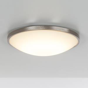 LED-Deckenleuchte Low Glas/Stahl Weiß 1-flammig