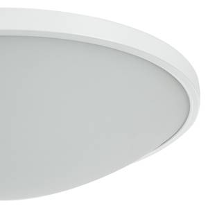 LED-Deckenleuchte Low Glas/Stahl Weiß 1-flammig