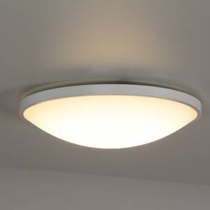 LED-plafondlamp Low glas/staal wit 1 lichtbron