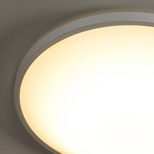 LED-plafondlamp Low glas/staal wit 1 lichtbron