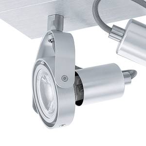 Plafonnier LED Novorio Aluminium - 2 - Aluminium - Aluminium - Nb d'ampoules : 2