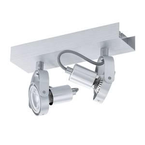 LED-Deckenleuchte Novorio Aluminium - Aluminium - Flammenanzahl: 2