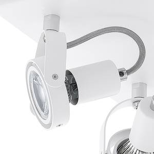 Plafonnier LED Novorio Aluminium - 4 - Blanc - Blanc - Nb d'ampoules : 4