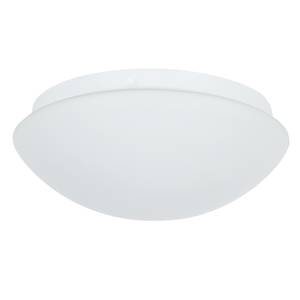 LED-plafondlamp Onion glas/staal wit 1 lichtbron