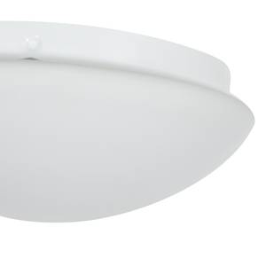 LED-plafondlamp Onion glas/staal wit 1 lichtbron
