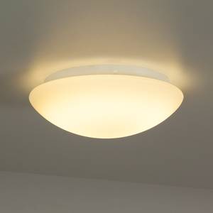 LED-plafondlamp Onion glas/staal wit 1 lichtbron