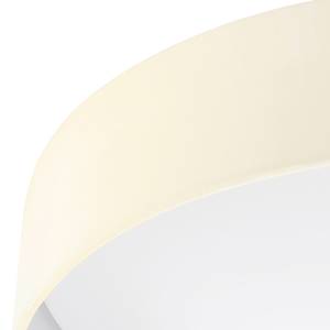 Plafonnier LED Palomaro Tissu / Matériau synthétique - 1 ampoule - 50 - Crème - Crème - Diamètre : 50 cm