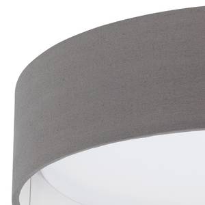 LED-Deckenleuchte Pasteri I Kunststoff / Webstoff - 1-flammig - Grau