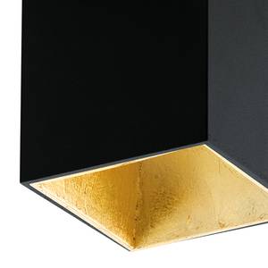 LED-Deckenleuchte Polasso I Aluminium / Kunststoff - 1-flammig - Schwarz / Gold