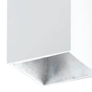 LED-plafondlamp Polasso I aluminium/kunststof - 1 lichtbron - Wit/zilverkleurig