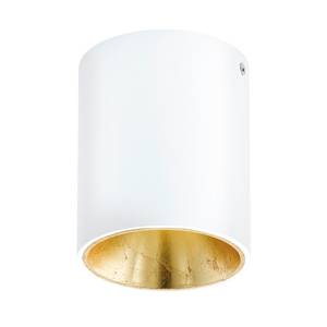 Plafonnier LED Polasso V Aluminium / Matériau synthétique - 1 ampoule - Blanc / Doré