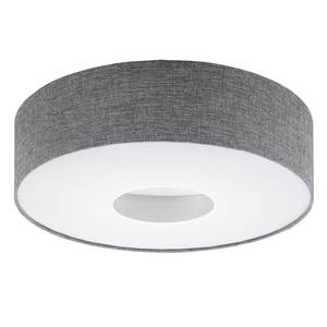 LED-Deckenleuchte Romao Leinen / Kunststoff - 1-flammig - Grau - Durchmesser: 50 cm