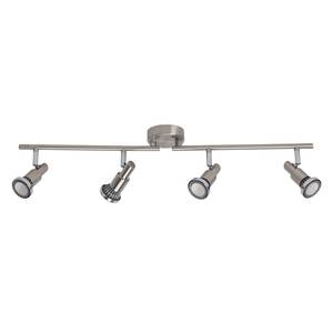 Lampada da soffitto LED Ryan 4 luci Color argento Metallo cromato