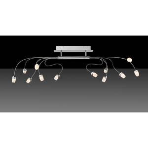 LED-Deckenleuchte Sara Tress Acrylglas / Metall - 12-flammig - Vernickelt