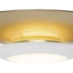 LED-plafondlamp Teide kunststof/metaal - 1 lichtbron - Wit/goudkleurig