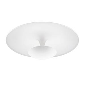 Plafonnier LED Toronja Acier - 1 ampoule - Blanc - Blanc