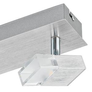 LED-Deckenstrahler Gemini I Glas / Aluminium - 2-flammig