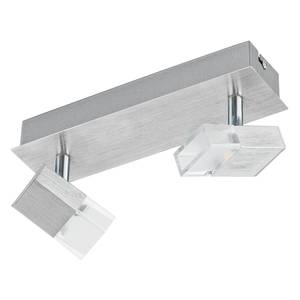 LED-Deckenstrahler Gemini I Glas / Aluminium - 2-flammig