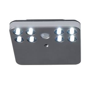 LED-Innenbeleuchtung Santa Cruz Silber - Metall - 10 x 2 x 10 cm