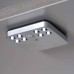 LED-Innenbeleuchtung Santa Cruz Silber - Metall - 10 x 2 x 10 cm