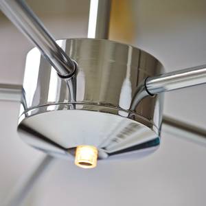 LED-kroonluchter Tac metaal/glas - chroomkleurig