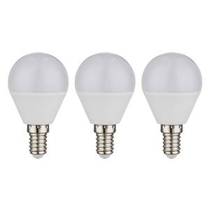 LED-lamp Novoli (3-delige set) Wit - Glas - Hoogte: 8 cm