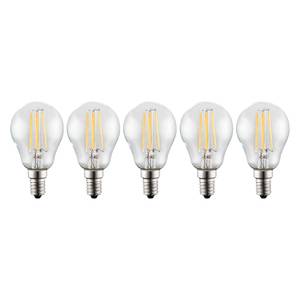 Ampoules LED Leverano (lot de 5) Blanc - Verre - Hauteur : 9 cm
