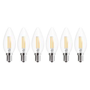 LED-lampen Clady (6-delige set) glas/aluminium