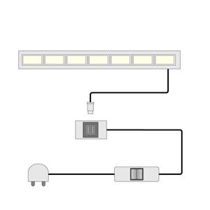 LED-Lichtschiene Nahanni (1er-Set) Kalt Weiß