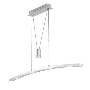 LED-Pendelleuchte Akkido 4-flammig Silber Aluminium