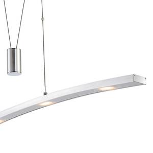 LED-Pendelleuchte Akkido 4-flammig Silber Aluminium