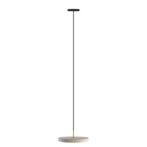 Suspension LED Asteria Acier / Aluminium - 1 ampoule - Blanc crème - Blanc crème