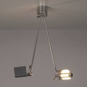 Suspension LED Attik by Micron Aluminium / Verre Argenté