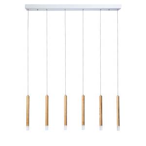 LED-hanglamp Cheia plexiglas/massief eikenhout - 6