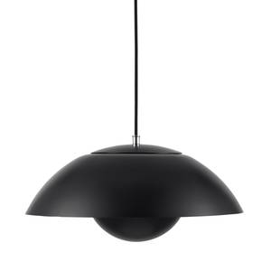 LED-hanglamp Elevate I kunststof/staal - 1 lichtbron - Zwart/zilverkleurig