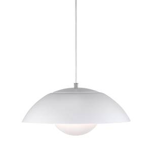 LED-Pendelleuchte Elevate I Kunststoff / Stahl - 1-flammig - Weiß / Silber