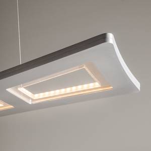 LED-Pendelleuchte Eva Aluminium Silber 90-flammig