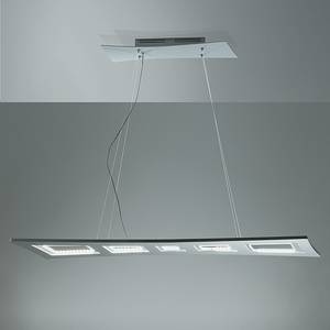 Lampada LED a sospensione Eva Alluminio Color argento 90 luci